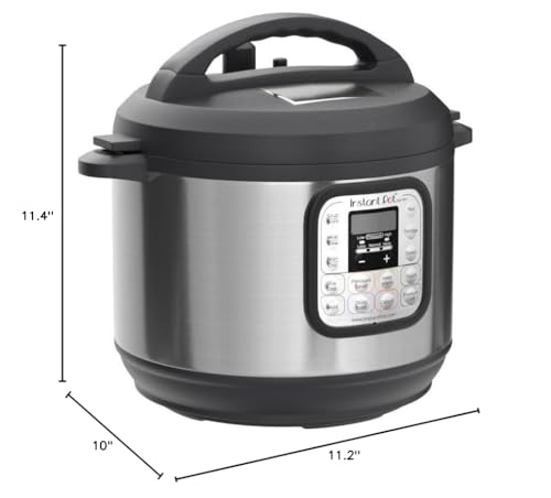 7-in-1 Mini Multifunctional Electric Pressure Cooker – 3 Quart, Stainless Steel, Black