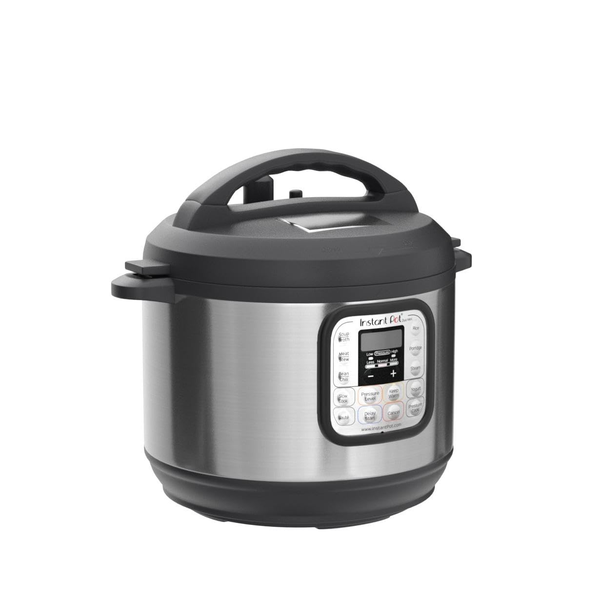 7-in-1 Mini Multifunctional Electric Pressure Cooker – 3 Quart, Stainless Steel, Black