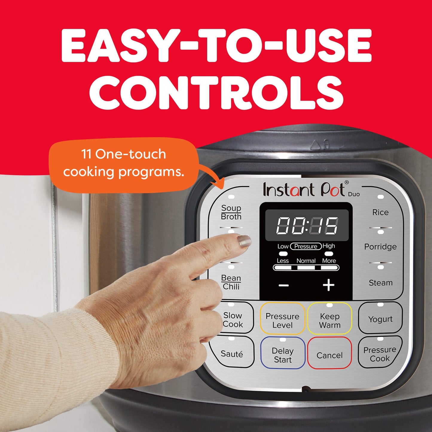 7-in-1 Mini Multifunctional Electric Pressure Cooker – 3 Quart, Stainless Steel, Black